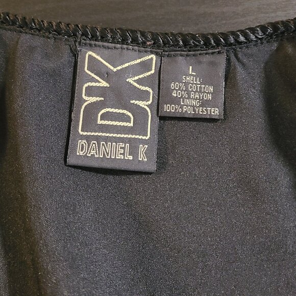 Vintage Daniel K New York USA Sweater Jacket Abstract Granny Art to Wear Large - Picture 3 of 11